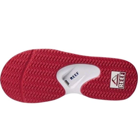 NWT Reef Fanning Men\'s Flip Flop With Bottle Opener, Patriotic Size 9 main image 12